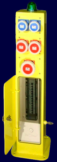 Outdoor-Electrant powder coated with 2 doors, sockets and distributor