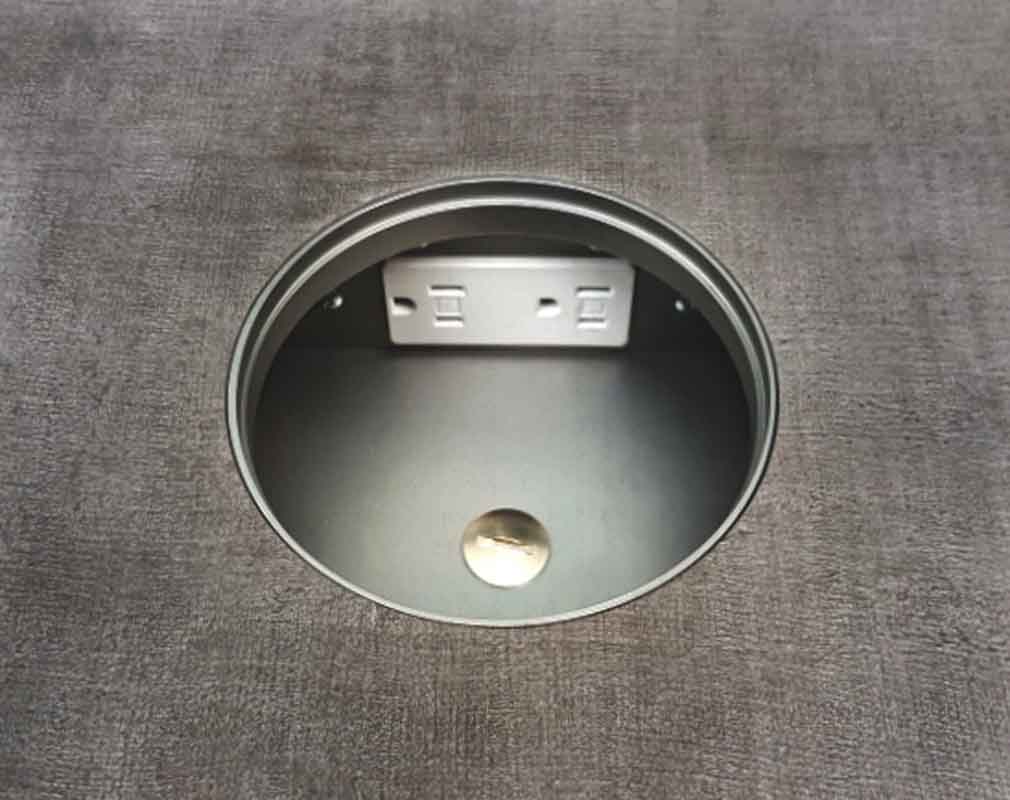 Floor sockets in all international standards, here US/CA