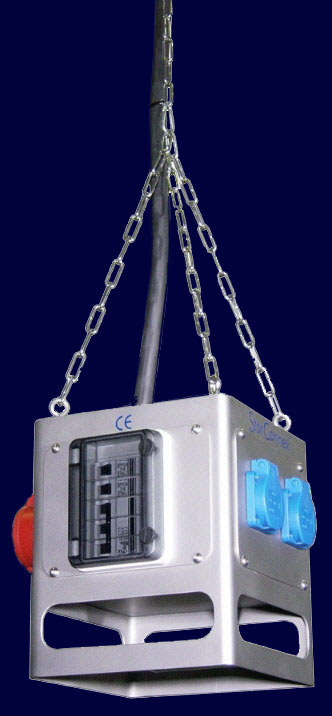 Industrial and laboratory suspended distributor modularly equippable