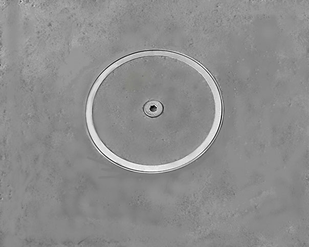 Vlakke roestvrijstalen vloerdoos voor dekvloeren